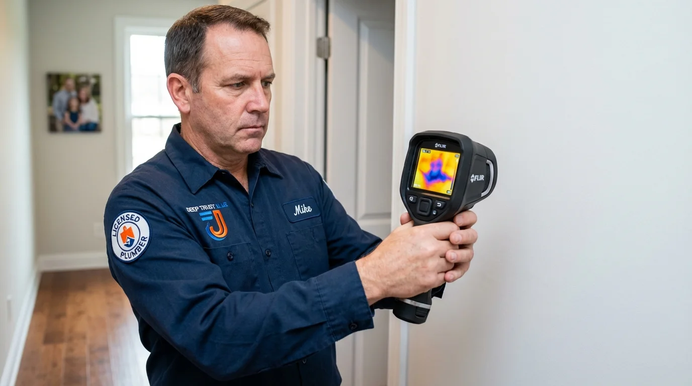 Thermal imaging leak detection by Johns Plumbing LLC in Horse Cave